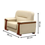 Ghế Sofa Hòa Phát SF34 | kiểu dáng hiện đại, khuôn viên gỗ - Ảnh 2