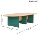 Bàn họp Hòa Phát SVH3012CN,OV | Bàn oval, Giá tốt - Ảnh 2