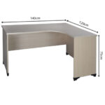 Bàn làm việc ATL16 Hòa Phát | Thiết kế lượn cong siêu đẹp - Ảnh 2