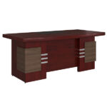 Bàn lãnh đạo DT1880H24R sơn PU đẹp, sang trọng, giá hời