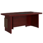 Bàn lãnh đạo DT1880H24R sơn PU đẹp, sang trọng, giá hời - Ảnh 2