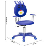 Ghế xoay trẻ em TE04 Hòa Phát | Tựa hình con thỏ, cứng cáp