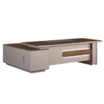 Bàn giám đốc LUXB2418S9 | Bàn 2m4 tủ phụ khóa vân tay - Ảnh 2